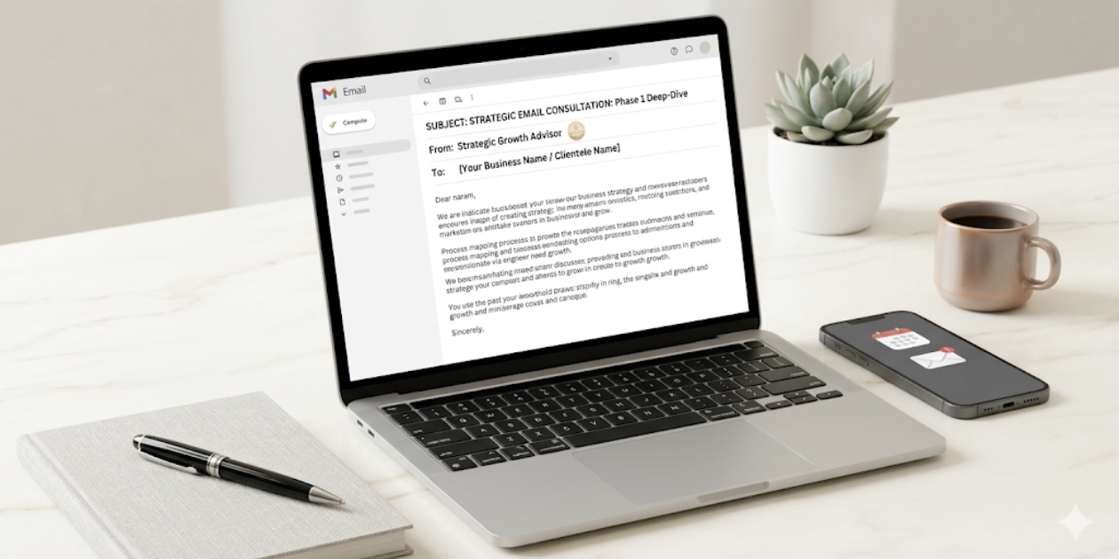 1 on 1 business strategy consultation (email)
