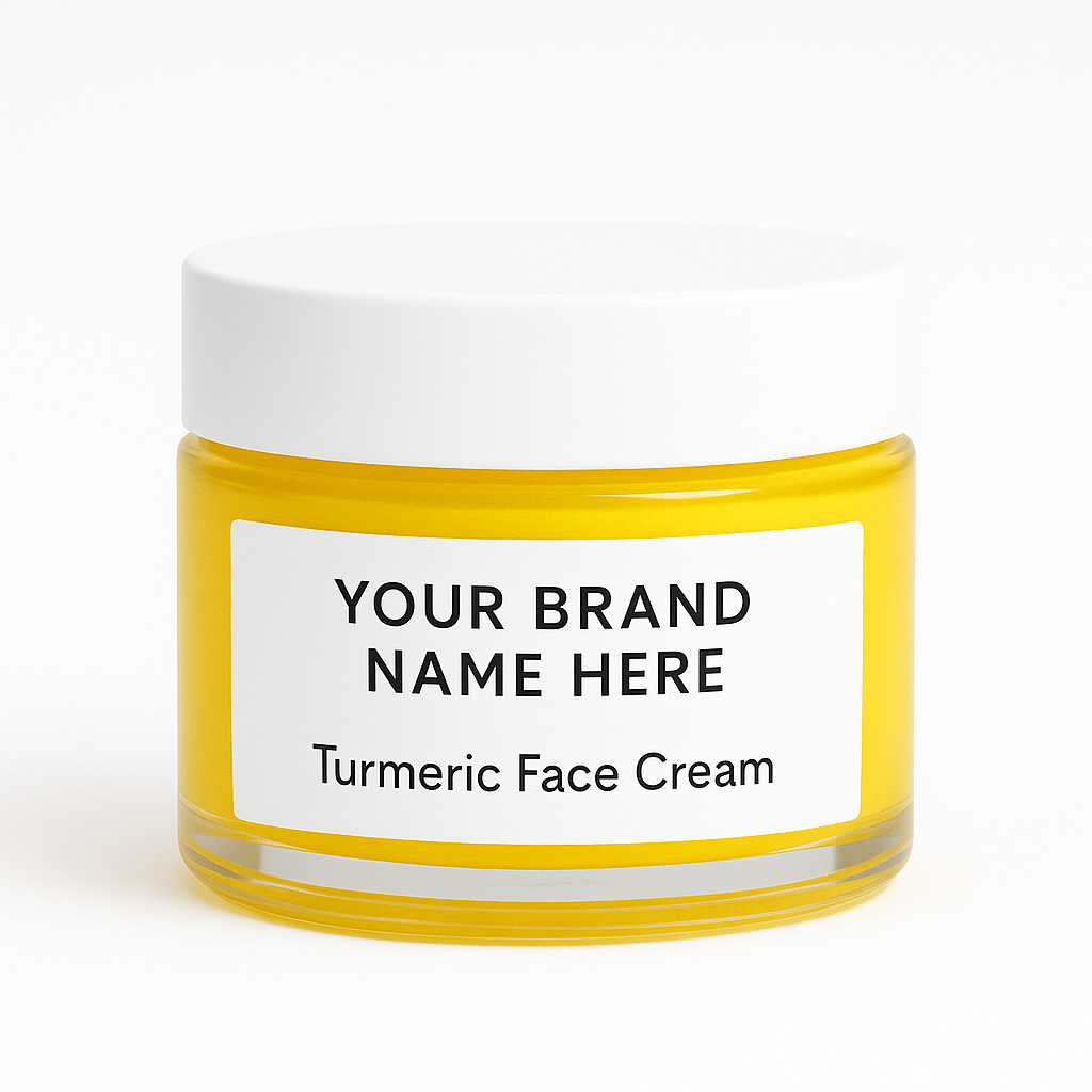Turmeric & Vitamin E Glow Brightening Cream | Private Label & Bulk