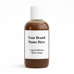 Liquid African Black Soap w/ Rosehip & Hemp Seed- Private Label & Bulk